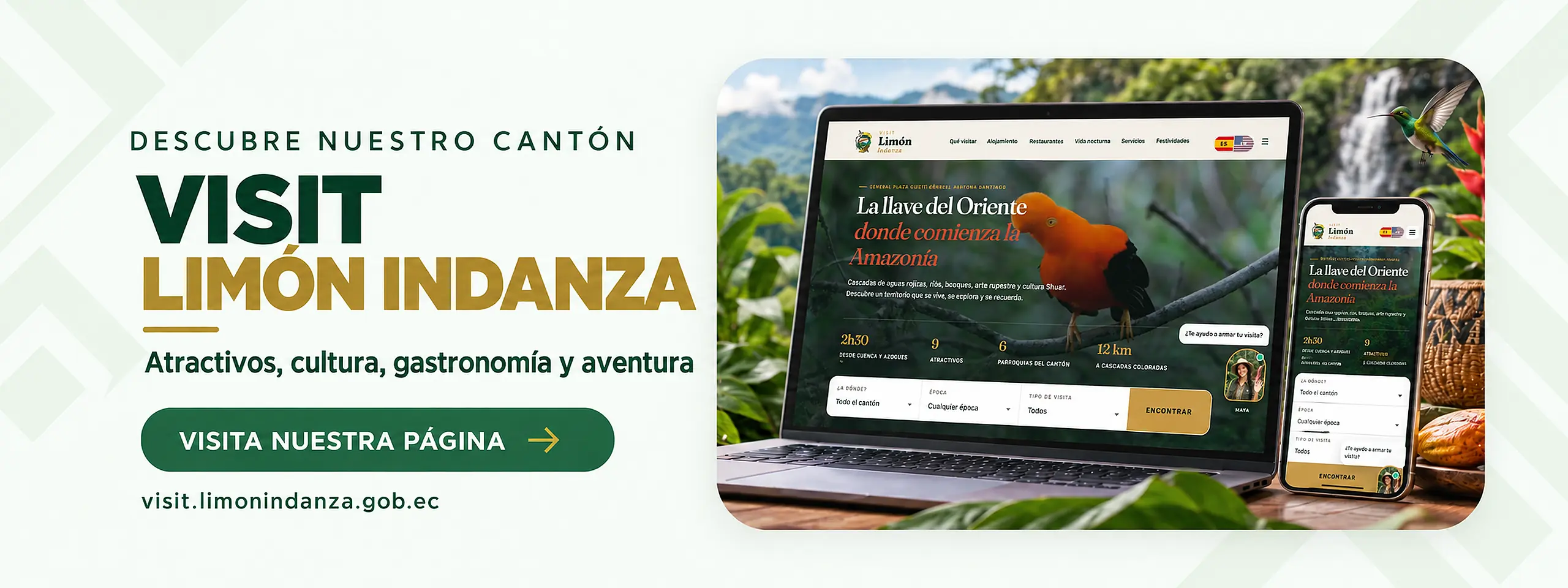 Descubre nuestro cantón. Visit Limón Indanza. Atractivos, cultura, gastronomía y aventura.
