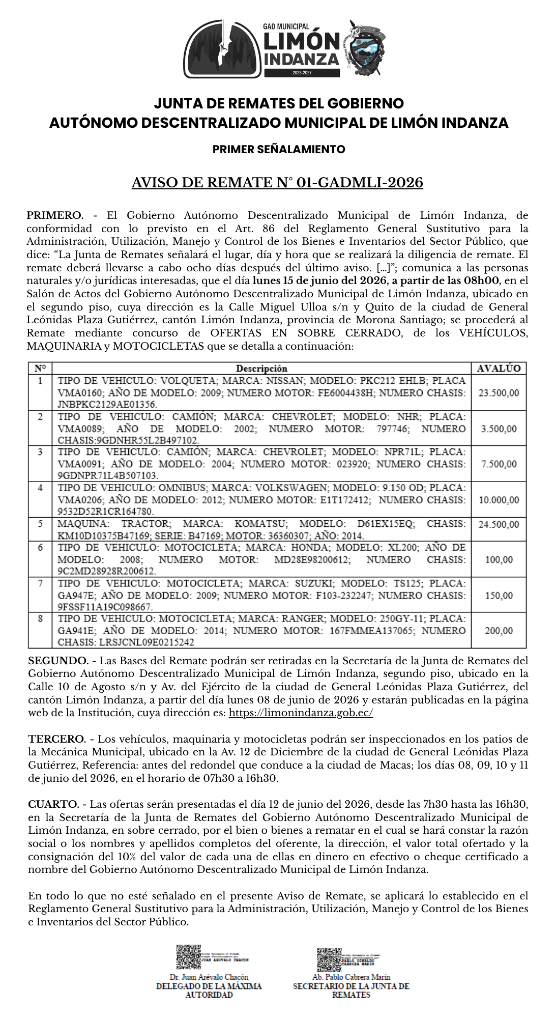 BASES DEL REAMTE CLIK AL SIGUIENTE ENLACE http://limonindanza.gob.ec/wp-content/uploads/2026/06/BASES-DEL-CONCURSO-signed-signed.pdf